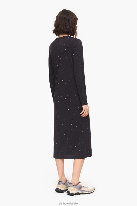 Bimba Y Lola vestido brillo antracita PT6884216 ropa fluido
