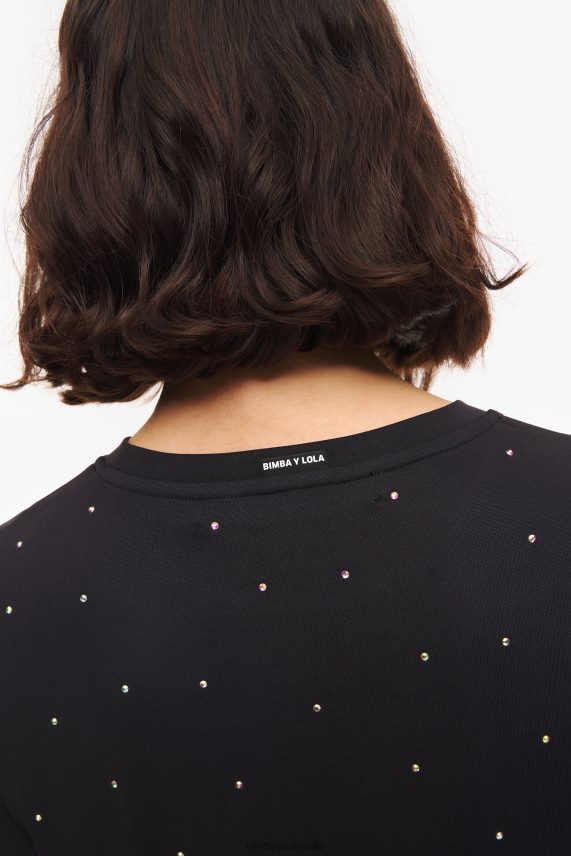 Bimba Y Lola vestido brillo antracita PT6884216 ropa fluido