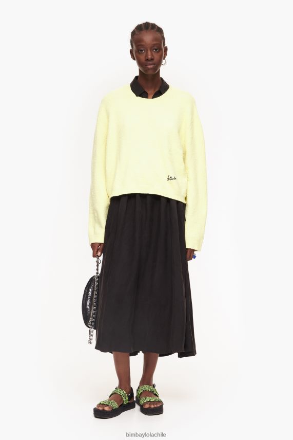 Bimba Y Lola vestido camisero midi PT6884211 ropa negro