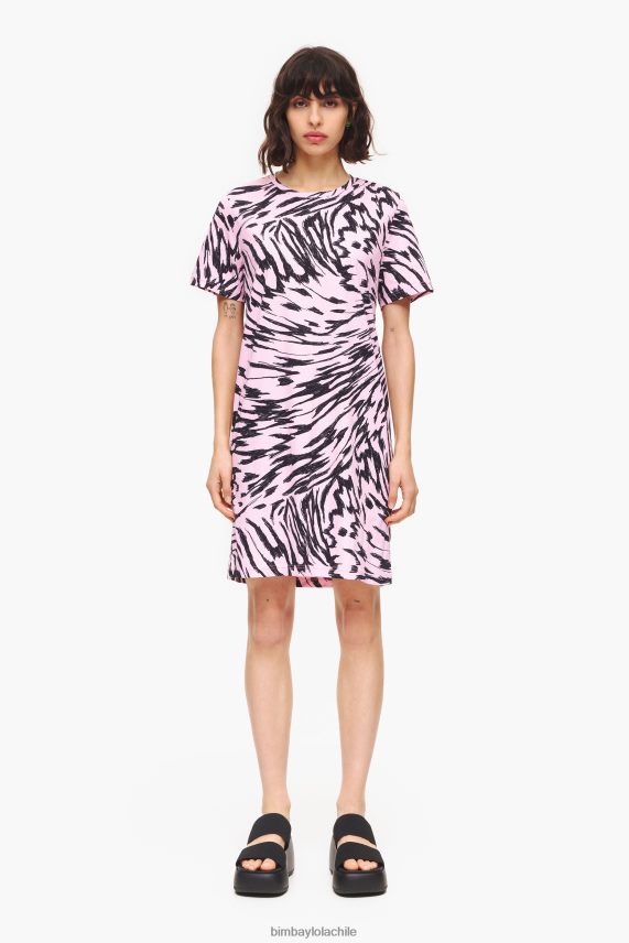 Bimba Y Lola vestido corto bicolor con alas de mariposa PT6884219 ropa rosa