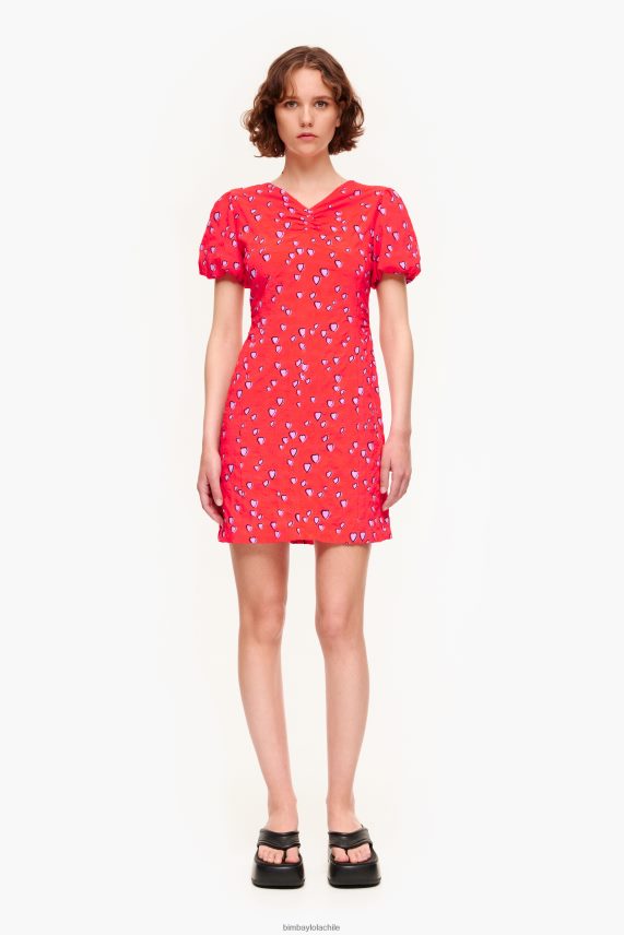 Bimba Y Lola vestido corto con estampado de corazones pequeños PT6884205 ropa rojo