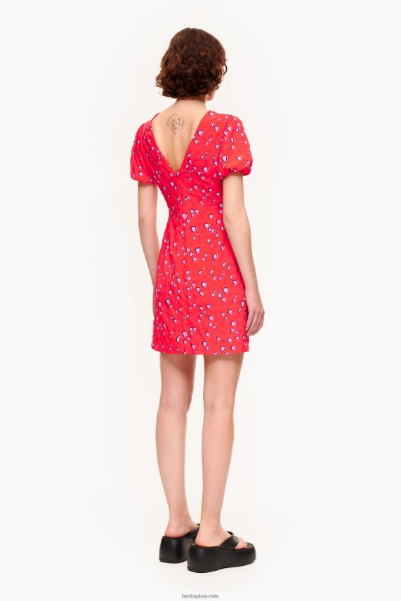 Bimba Y Lola vestido corto con estampado de corazones pequeños PT6884205 ropa rojo