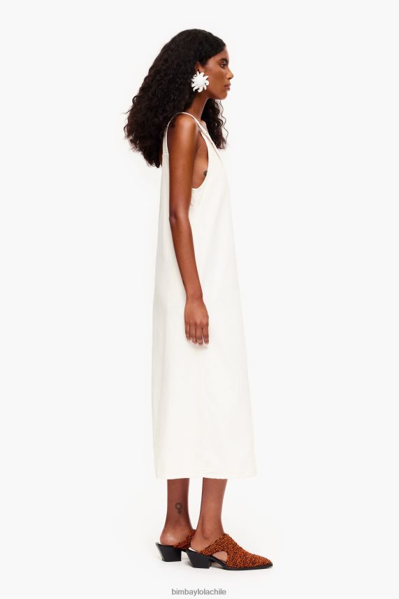 Bimba Y Lola vestido de Denim PT6884180 ropa blanquecino