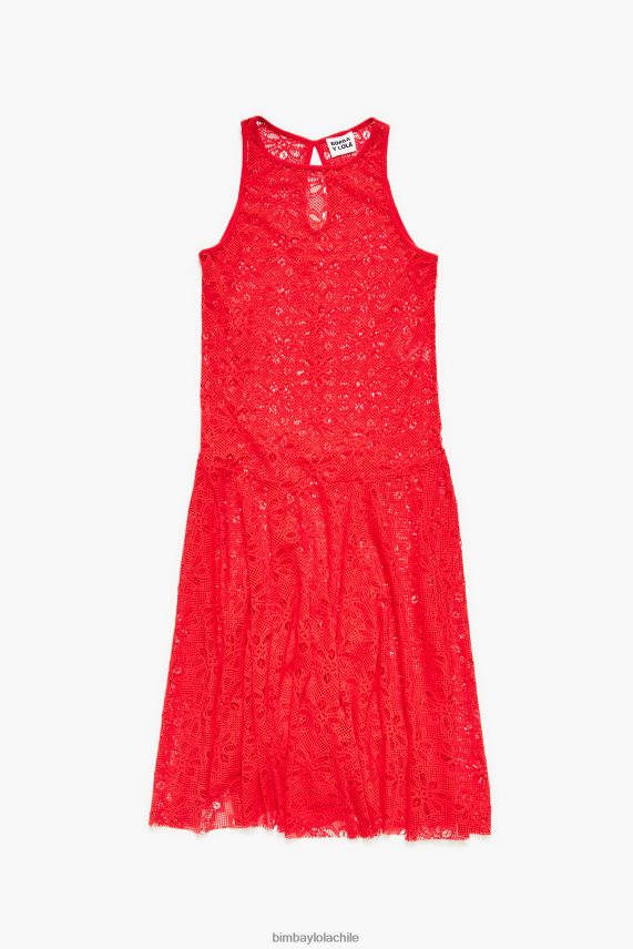 Bimba Y Lola vestido largo calado PT6884207 ropa coral
