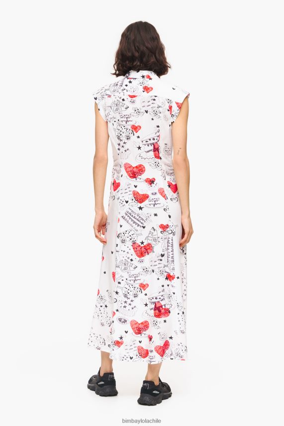 Bimba Y Lola vestido largo con estampado de corazones PT6884226 ropa apodo