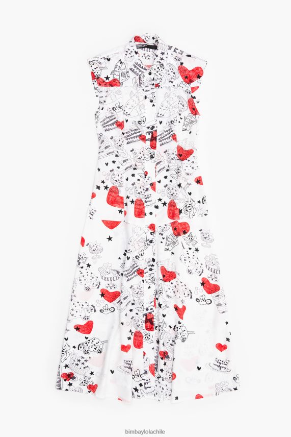 Bimba Y Lola vestido largo con estampado de corazones PT6884226 ropa apodo