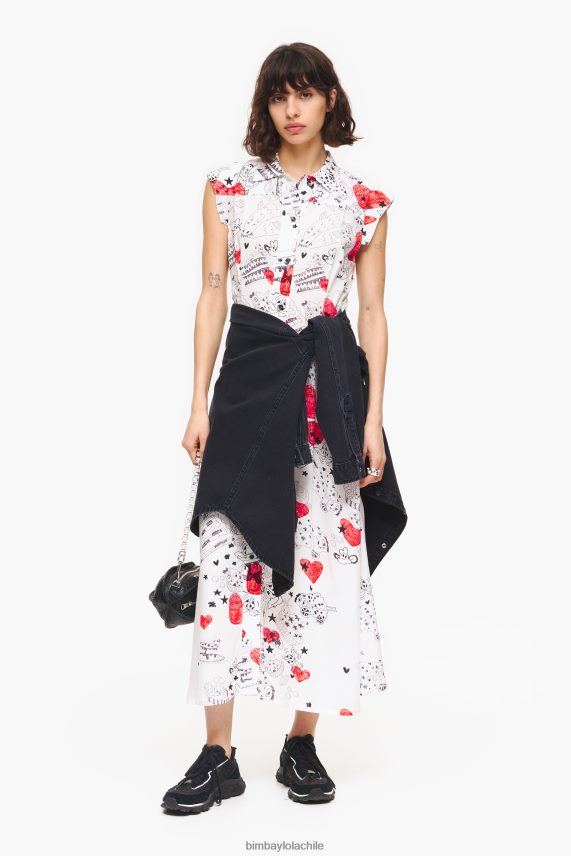 Bimba Y Lola vestido largo con estampado de corazones PT6884226 ropa apodo