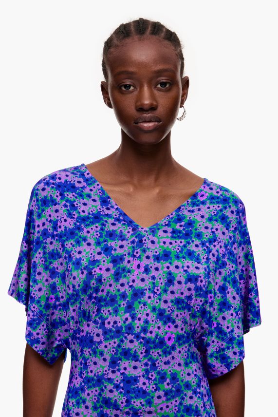 Bimba Y Lola vestido midi con estampado completo PT6884209 ropa flores