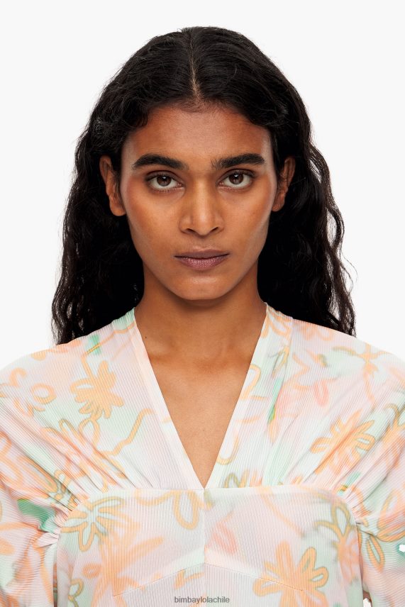 Bimba Y Lola vestido midi de punto con estampado de flores PT6884234 ropa pintada