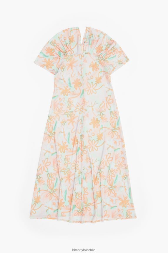 Bimba Y Lola vestido midi de punto con estampado de flores PT6884234 ropa pintada