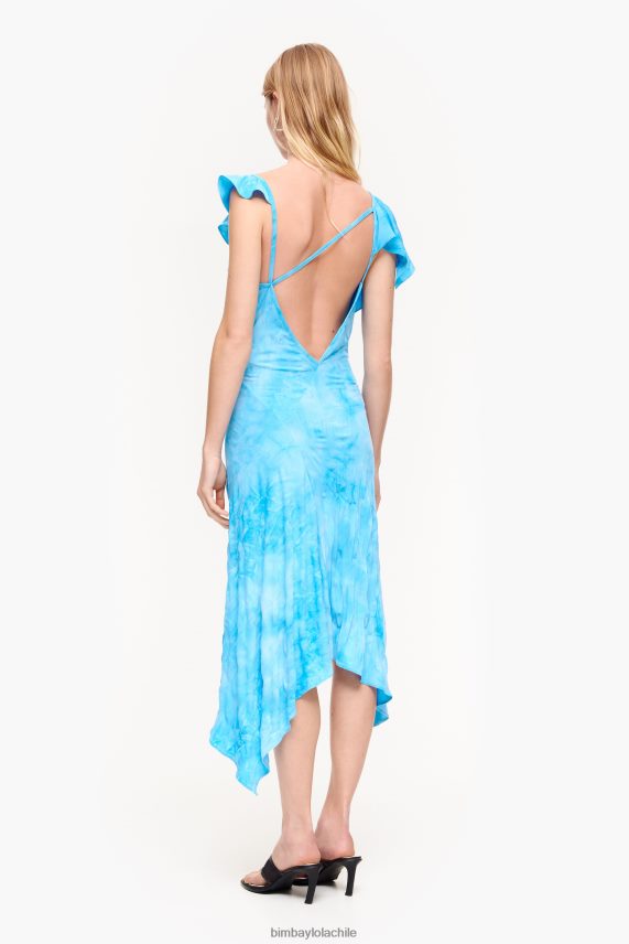 Bimba Y Lola vestido midi fluido PT6884191 ropa azul