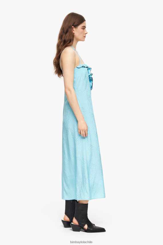 Bimba Y Lola vestido midi fluido PT6884231 ropa azul
