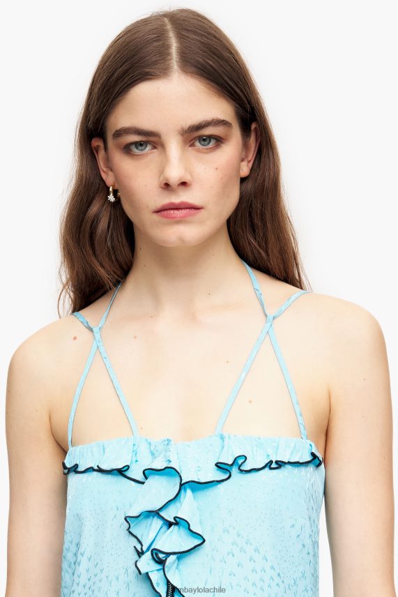 Bimba Y Lola vestido midi fluido PT6884231 ropa azul