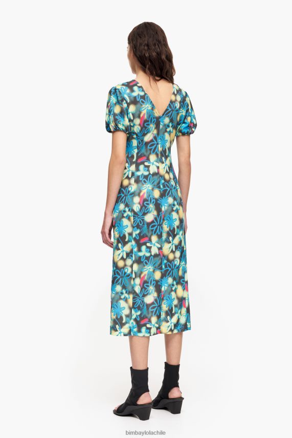 Bimba Y Lola vestido midi fluido con estampado de flores PT6884232 ropa pintada