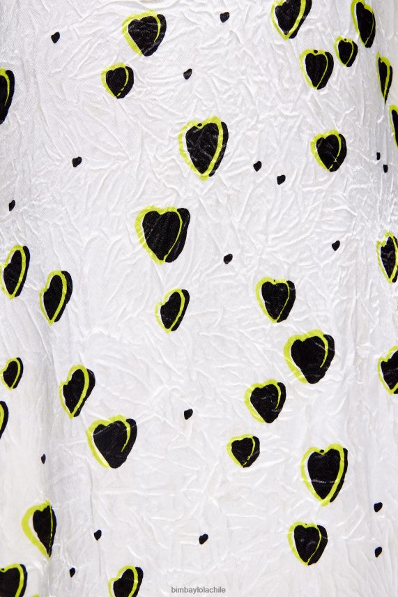 Bimba Y Lola vestido midi fluido con estampado pequeño PT6884203 ropa corazones