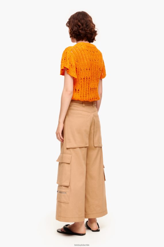 Bimba Y Lola pantalones cargo PT6884397 ropa camello
