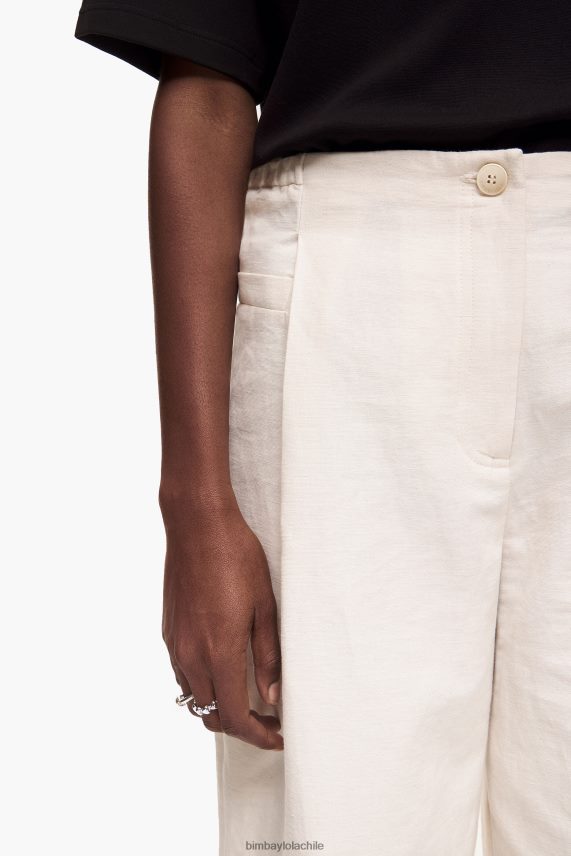 Bimba Y Lola pantalones de lino PT6884396 ropa piedra