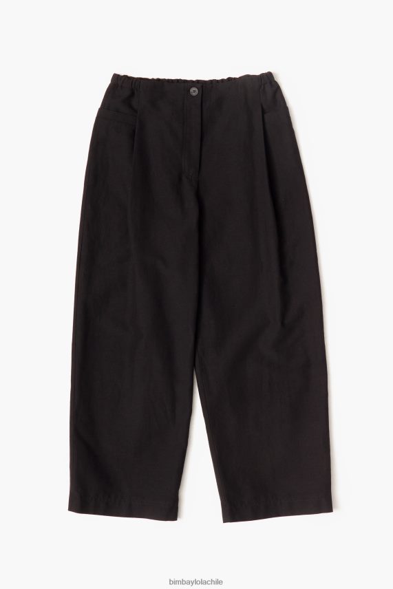 Bimba Y Lola pantalones de lino PT6884404 ropa negro