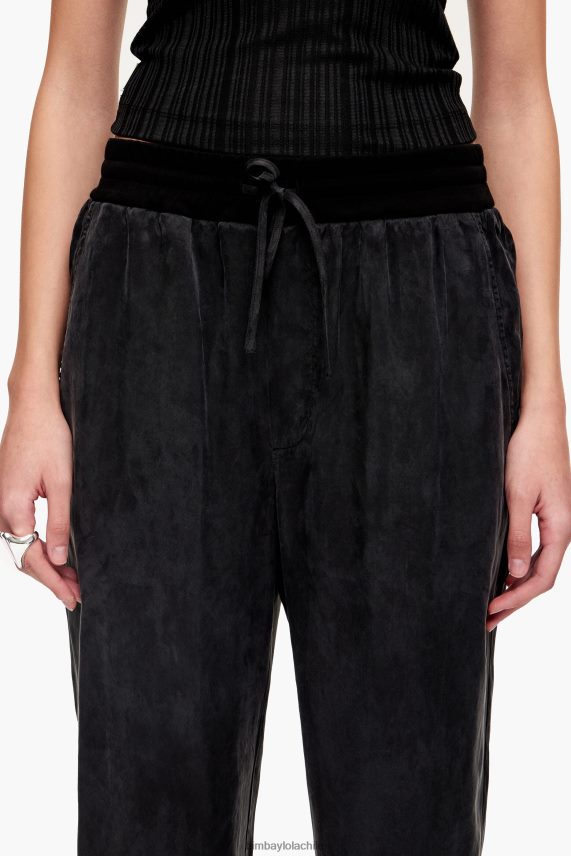 Bimba Y Lola pantalones jogger cupro PT6884413 ropa negro