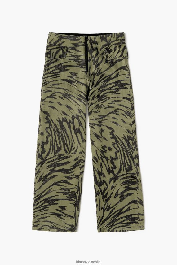 Bimba Y Lola pantalones kaki con diseño de alas de mariposa PT6884402 ropa fluido