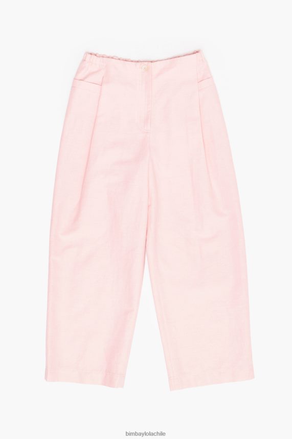Bimba Y Lola pantalones ligeros de lino PT6884405 ropa rosa