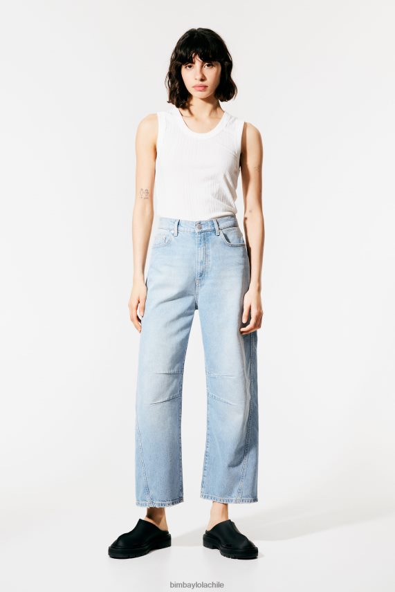 Bimba Y Lola barril - vaqueros rectos PT6884514 ropa azul claro