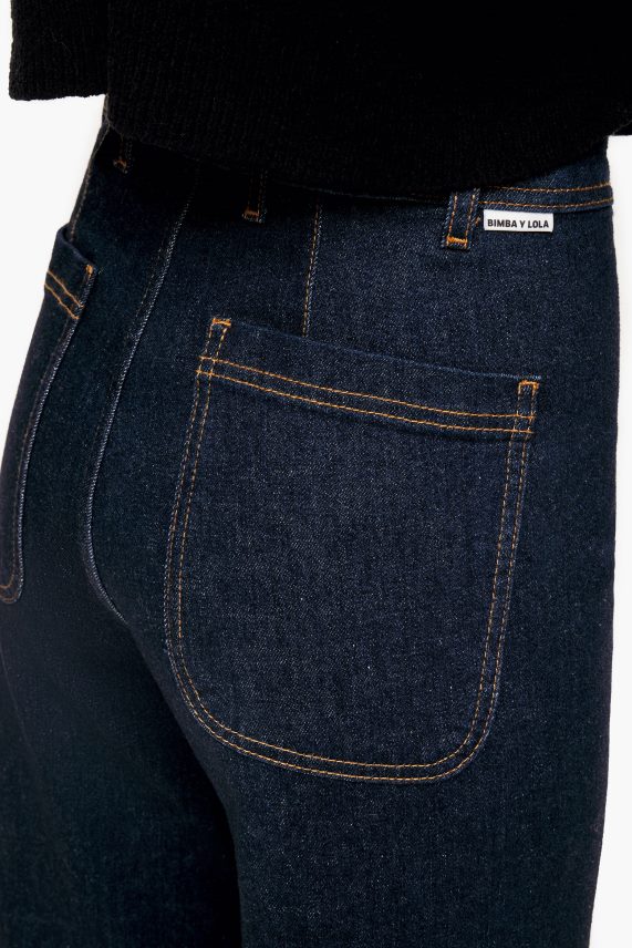 Bimba Y Lola culotte - vaqueros de tiro alto PT6884442 ropa azul oscuro