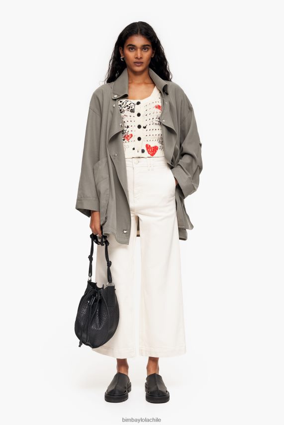 Bimba Y Lola culotte - vaqueros de tiro alto PT6884443 ropa crema