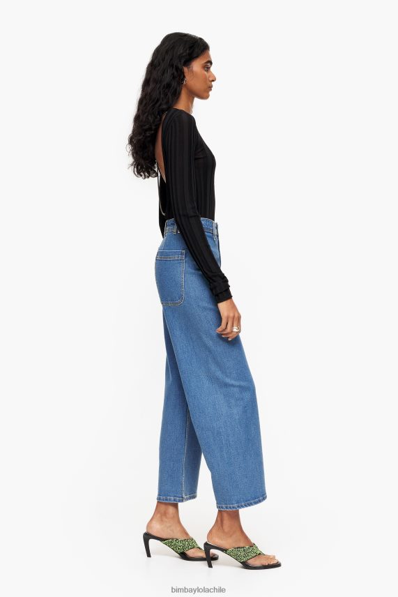 Bimba Y Lola culotte - vaqueros de tiro alto PT6884445 ropa azul