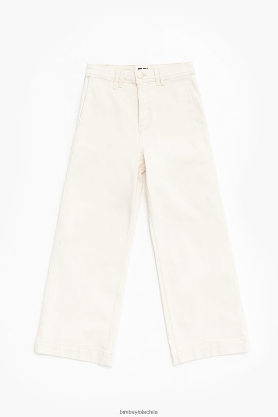 Bimba Y Lola culotte - vaqueros de tiro alto PT6884523 ropa crema