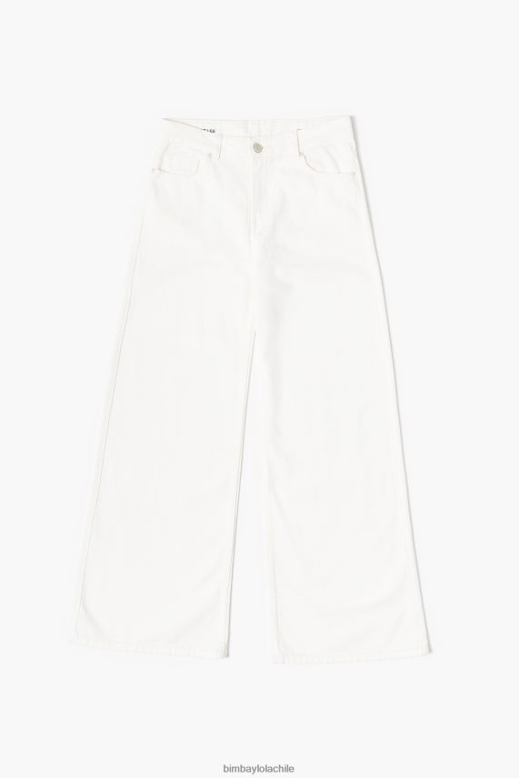 Bimba Y Lola pierna ancha - vaqueros de pierna ancha PT6884505 ropa blanco
