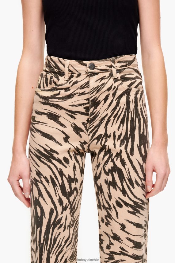 Bimba Y Lola recto cropped - vaqueros con estampado de alas de mariposa PT6884533 ropa natural