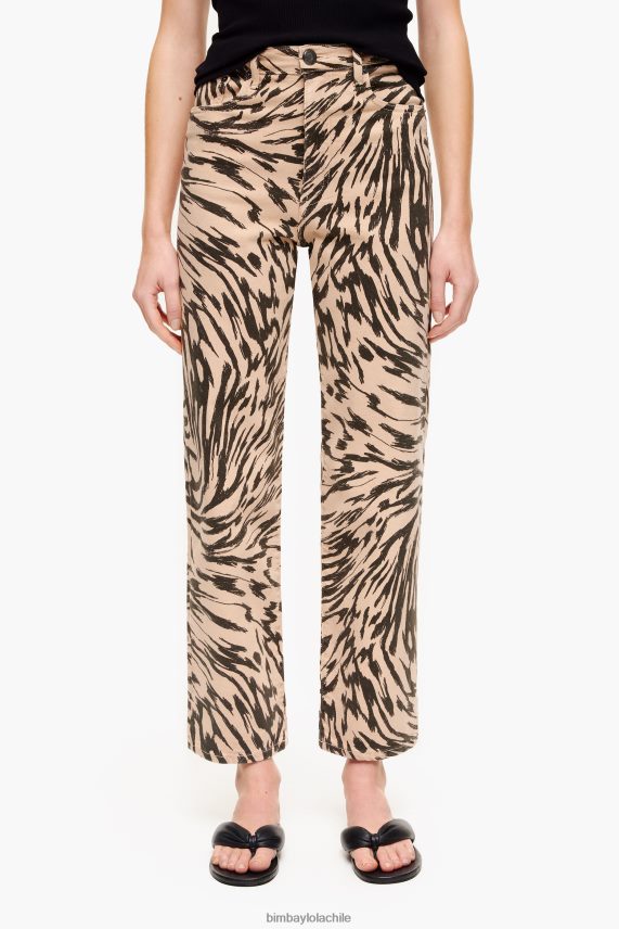 Bimba Y Lola recto cropped - vaqueros con estampado de alas de mariposa PT6884533 ropa natural