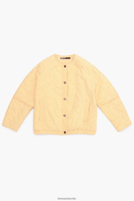 Bimba Y Lola chamarra capitonada con corazones PT6884489 ropa durazno