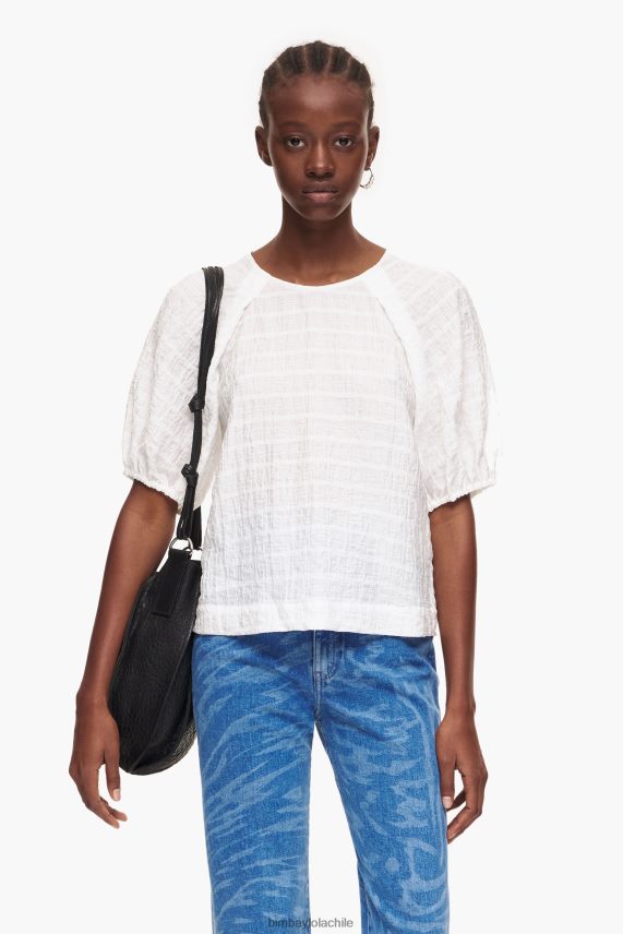 Bimba Y Lola blusa corta PT6884348 ropa Marfil