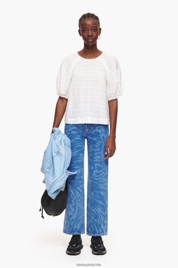 Bimba Y Lola blusa corta PT6884348 ropa Marfil