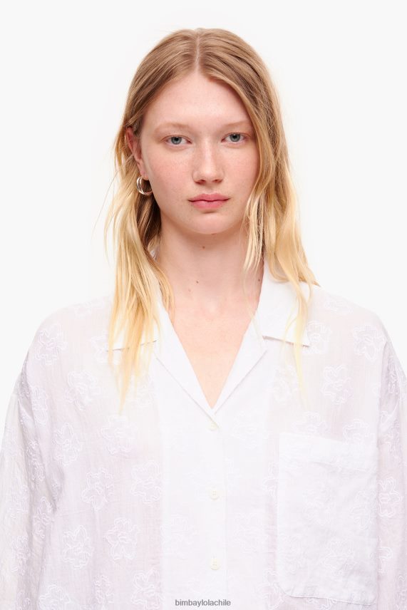 Bimba Y Lola blusa corta de jacquard PT6884324 ropa floral