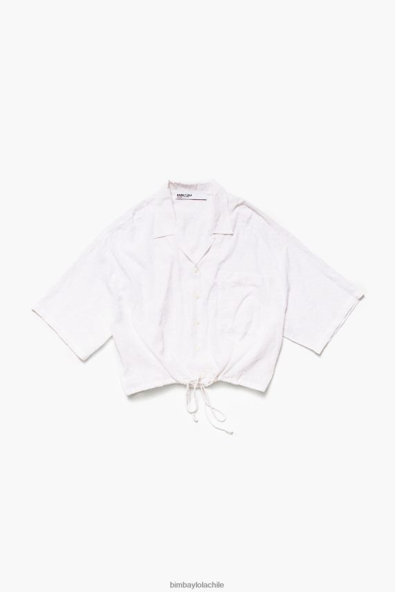 Bimba Y Lola blusa corta de jacquard PT6884324 ropa floral