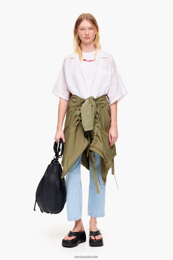 Bimba Y Lola blusa corta de jacquard PT6884324 ropa floral