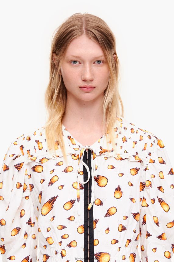 Bimba Y Lola blusa corta fuego PT6884343 ropa Marfil