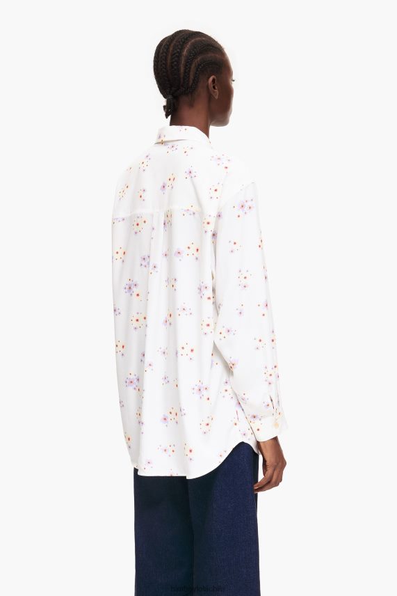 Bimba Y Lola camisa con estampado de flores acrílicas PT6884337 ropa blanco