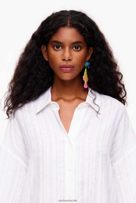 Bimba Y Lola camisa de lino PT6884329 ropa blanco