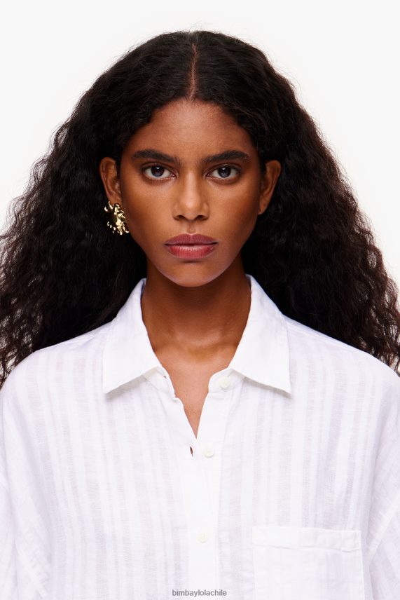 Bimba Y Lola camisa de lino PT6884332 ropa blanco
