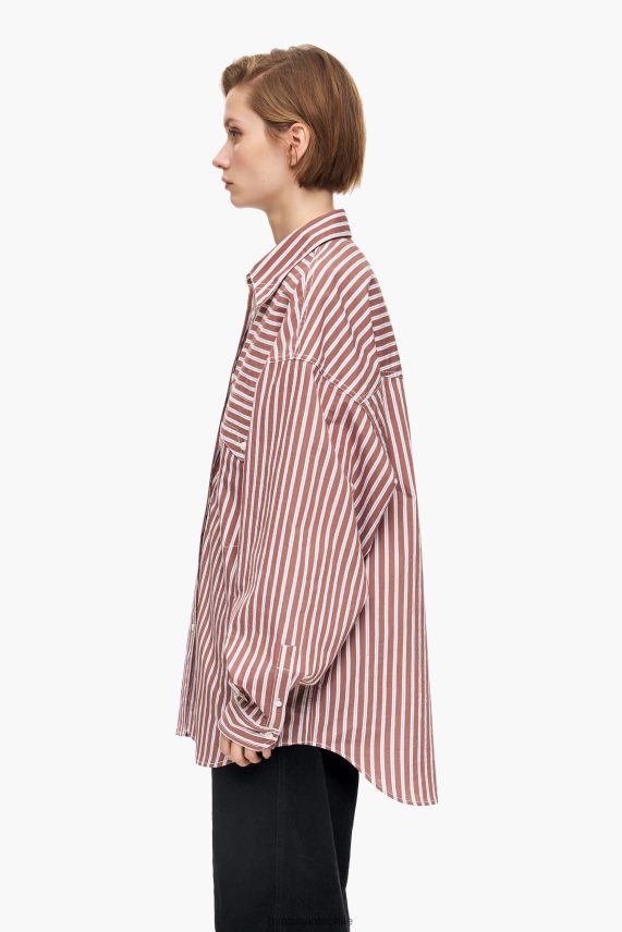 Bimba Y Lola camisa oversize de popelina PT6884335 ropa marrón