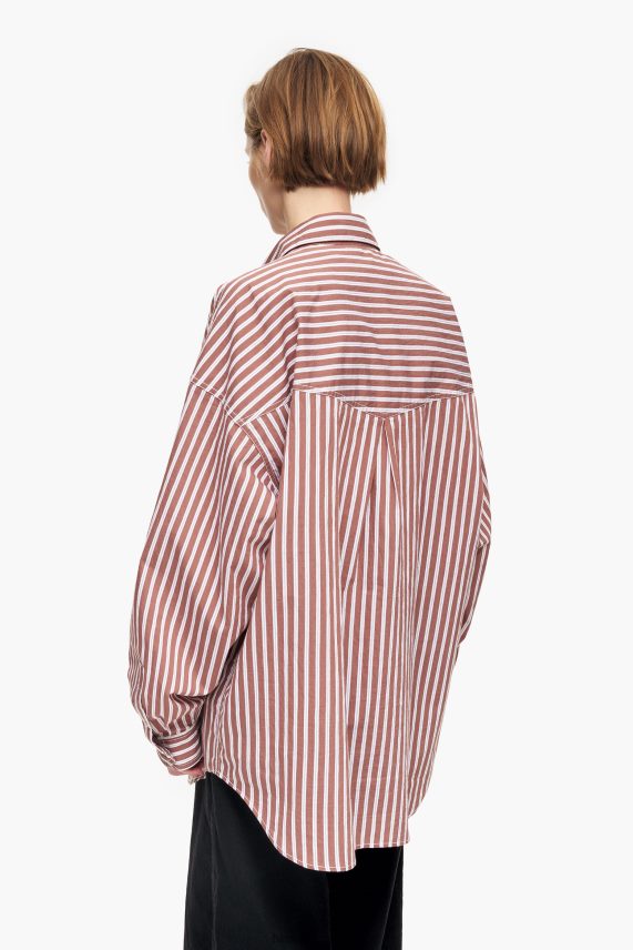 Bimba Y Lola camisa oversize de popelina PT6884335 ropa marrón