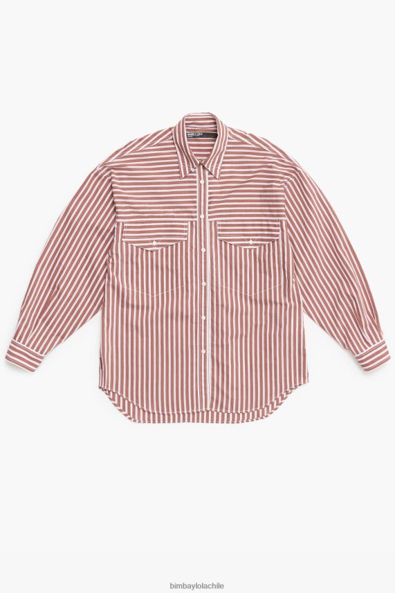 Bimba Y Lola camisa oversize de popelina PT6884335 ropa marrón