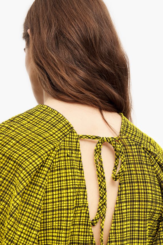 Bimba Y Lola cuadrados superiores de guinga PT6884338 ropa amarillo