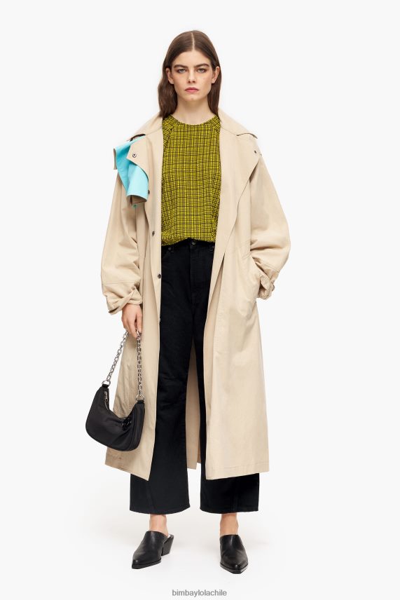 Bimba Y Lola cuadrados superiores de guinga PT6884338 ropa amarillo