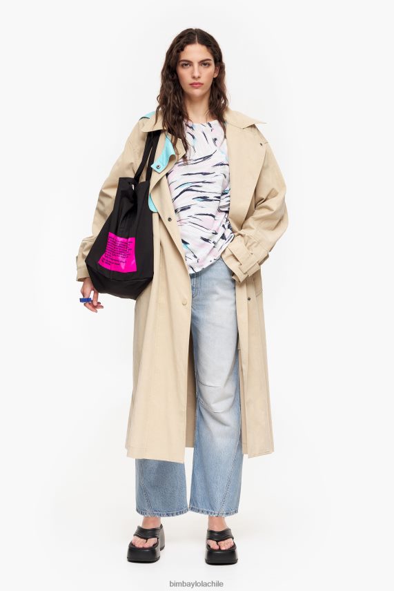 Bimba Y Lola playera con estampado de alas de mariposa PT6884349 ropa blanco