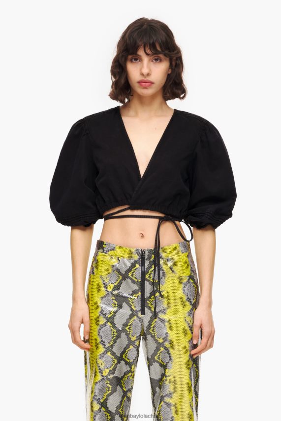 Bimba Y Lola top de mezclilla PT6884339 ropa negro